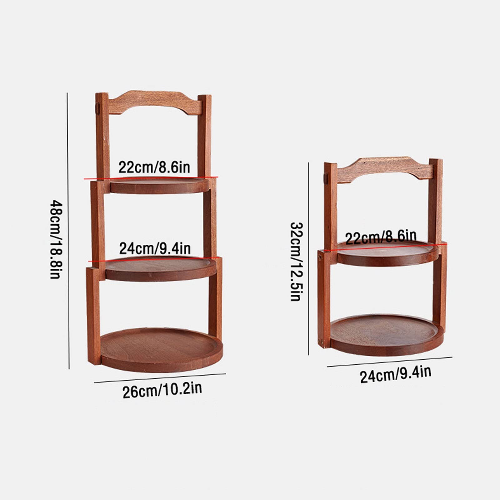 Plateau à gâteaux multicouches, support pâtisserie créatif(24cmx32cm)