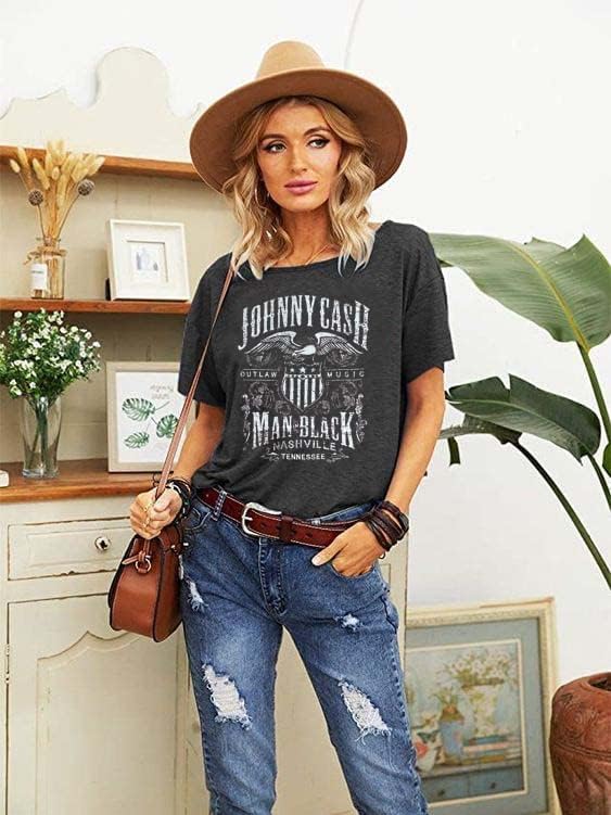 Country Music Tshirt for Women Vintage Nashville Tennessee Graphic Shirts Music Lovers Summer Vacation Top Shirt Tee - Image 2