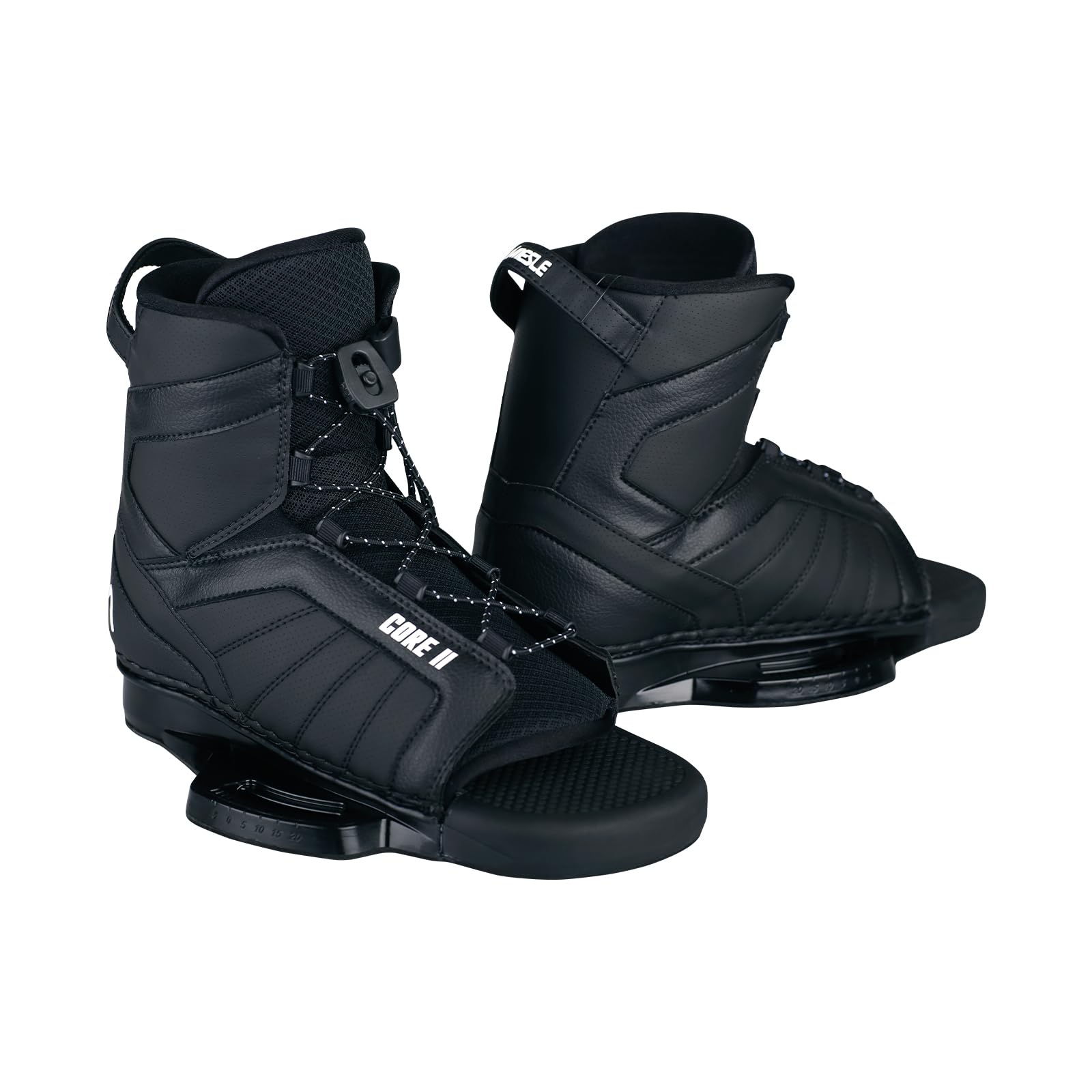 MESLE Wakeboard Set Pilot mit Core Bindung, Wakeboard für Boot & Seilbahn mit Grind Base, Board für Fortgeschrittene bis Profis