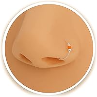 Vista 8 de Cuentas de anillo de nariz falsas Turquoise Bead Silver