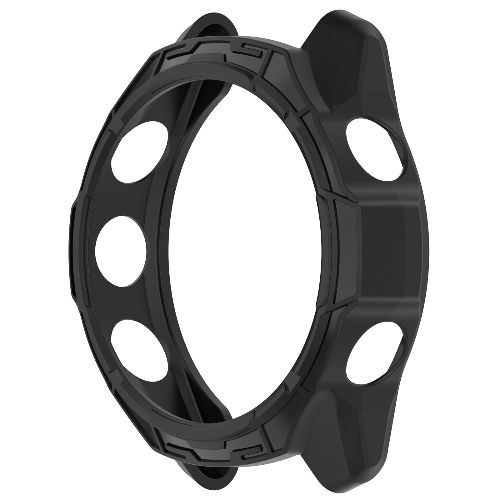 Xjdzineq Impacts Resistance Semi Enclosed Shell Watch Casing Protective Sleeve Guard Cover Skin Hollowed Cutout for 570 42mm 47mm Hollowed Design Watch Protector