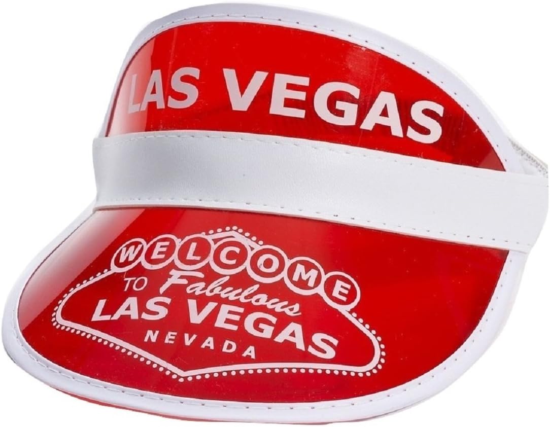 72875 Las Vegas Visor, One Size, Red, Pack of 1
