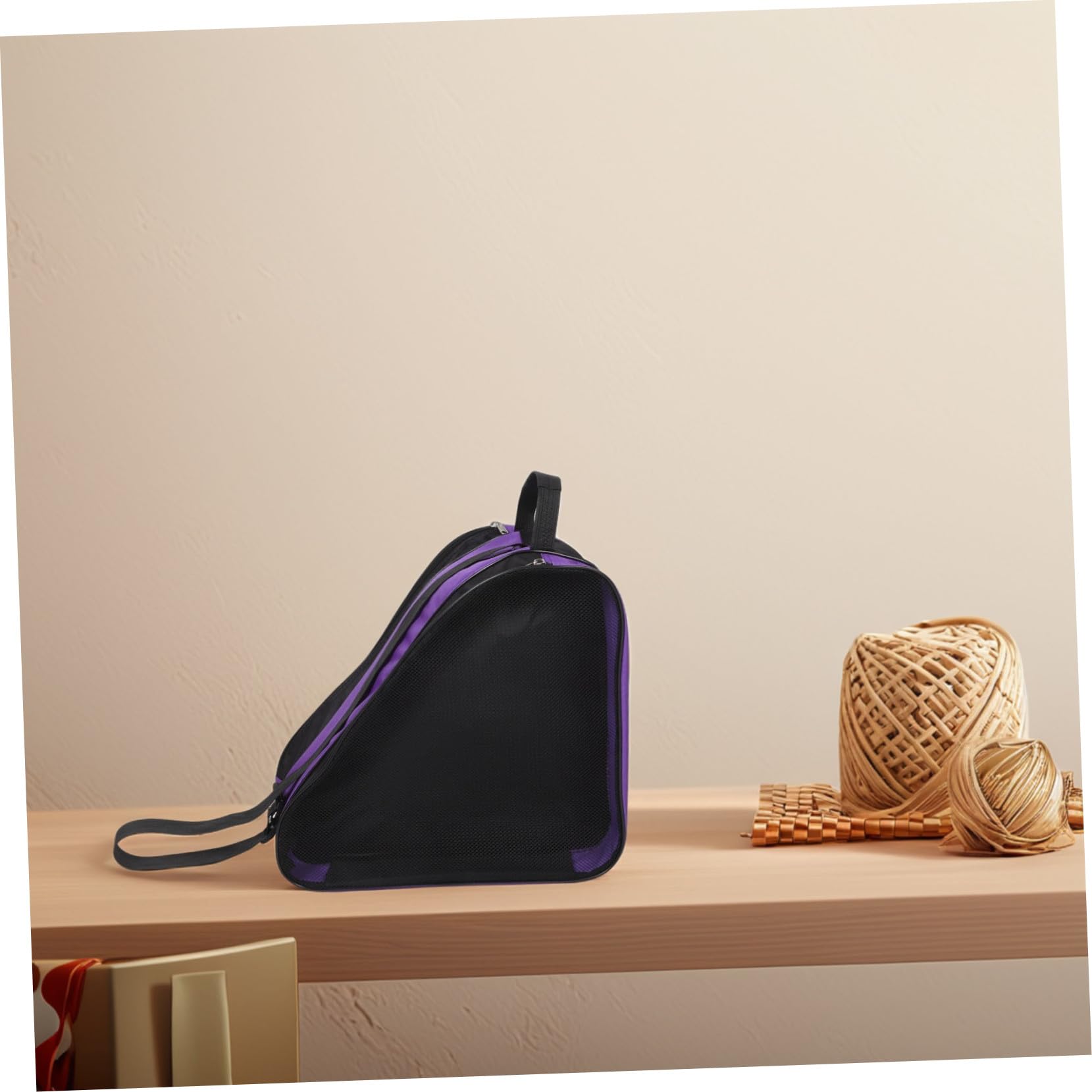 UKCOCO 2piezas Bolsa para Patines Artísticos De Portátil con Correa Hombro para Almacenar y Transportar Zapatillas De Patinaje y Suministros