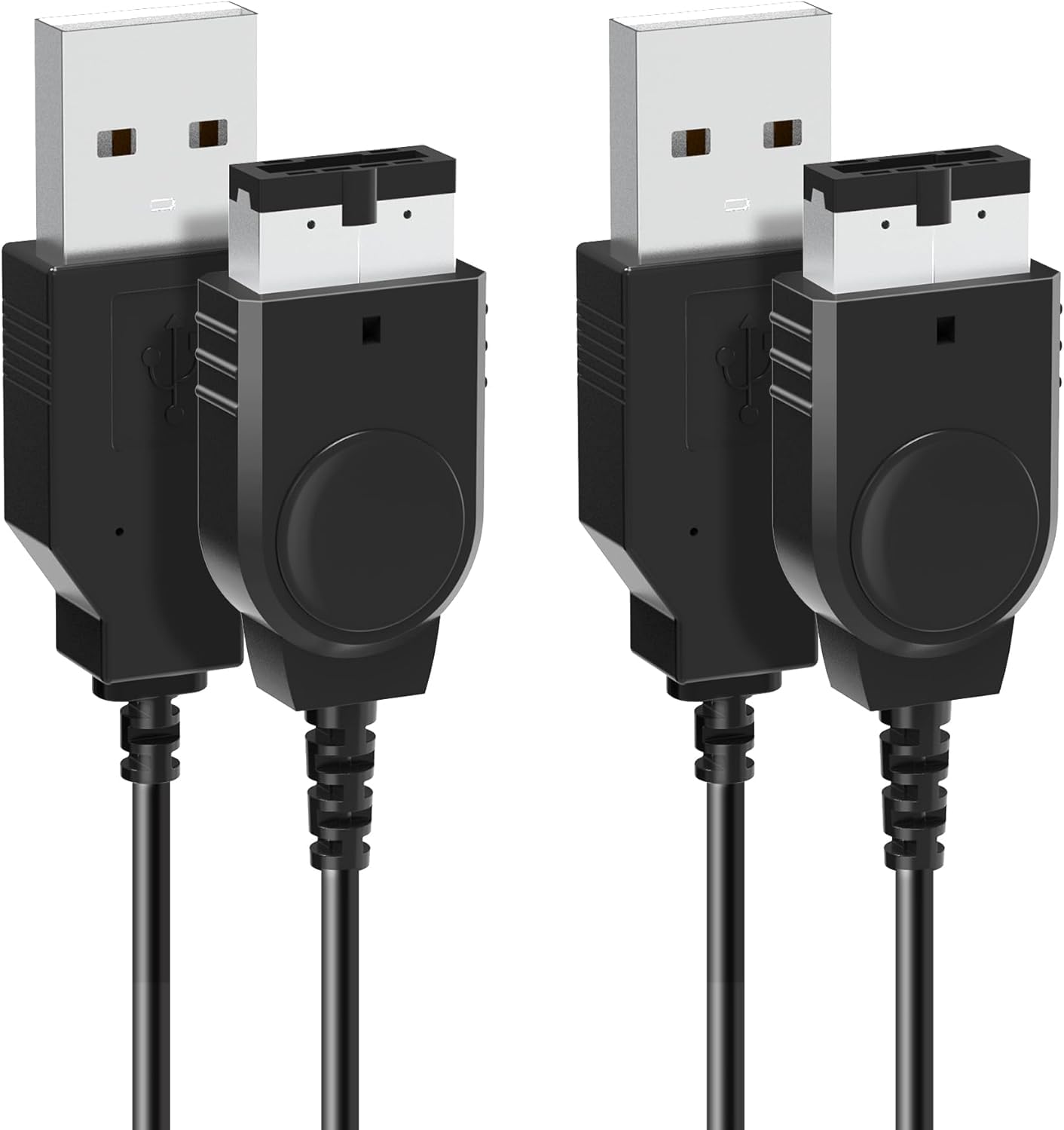 3.9ft*2 GBA SP Charger USB Cable Compatible with Nintendo DS Original Console(NDS), USB Charging Cable Lead for Gameboy Advance SP (GBA SP) Office Home Travel(Black)