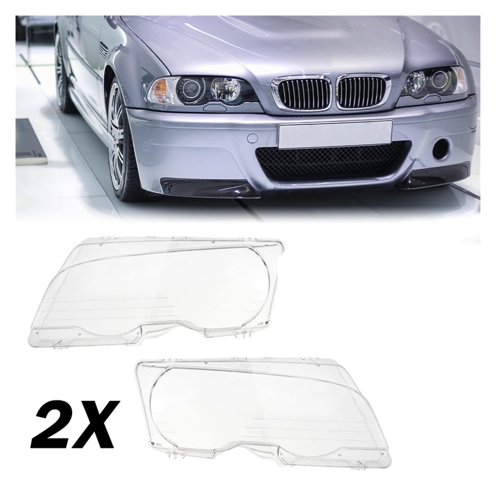 BMW E46 2ドア 1999-2003 M3 2001-2006 対応 ペア カーフロント BMW E46 2ドア 1999-2003 M3 2001-2006 対応 ペア カーフロント