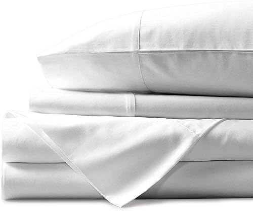 Miniatura 3 de Juego de sábanas para cama de agua, tamaño Queen, 800 hilos, 100 algodón, 4 piezas, 21 pulgadas de profundidad, bolsillo adjunto, juego de sábanas