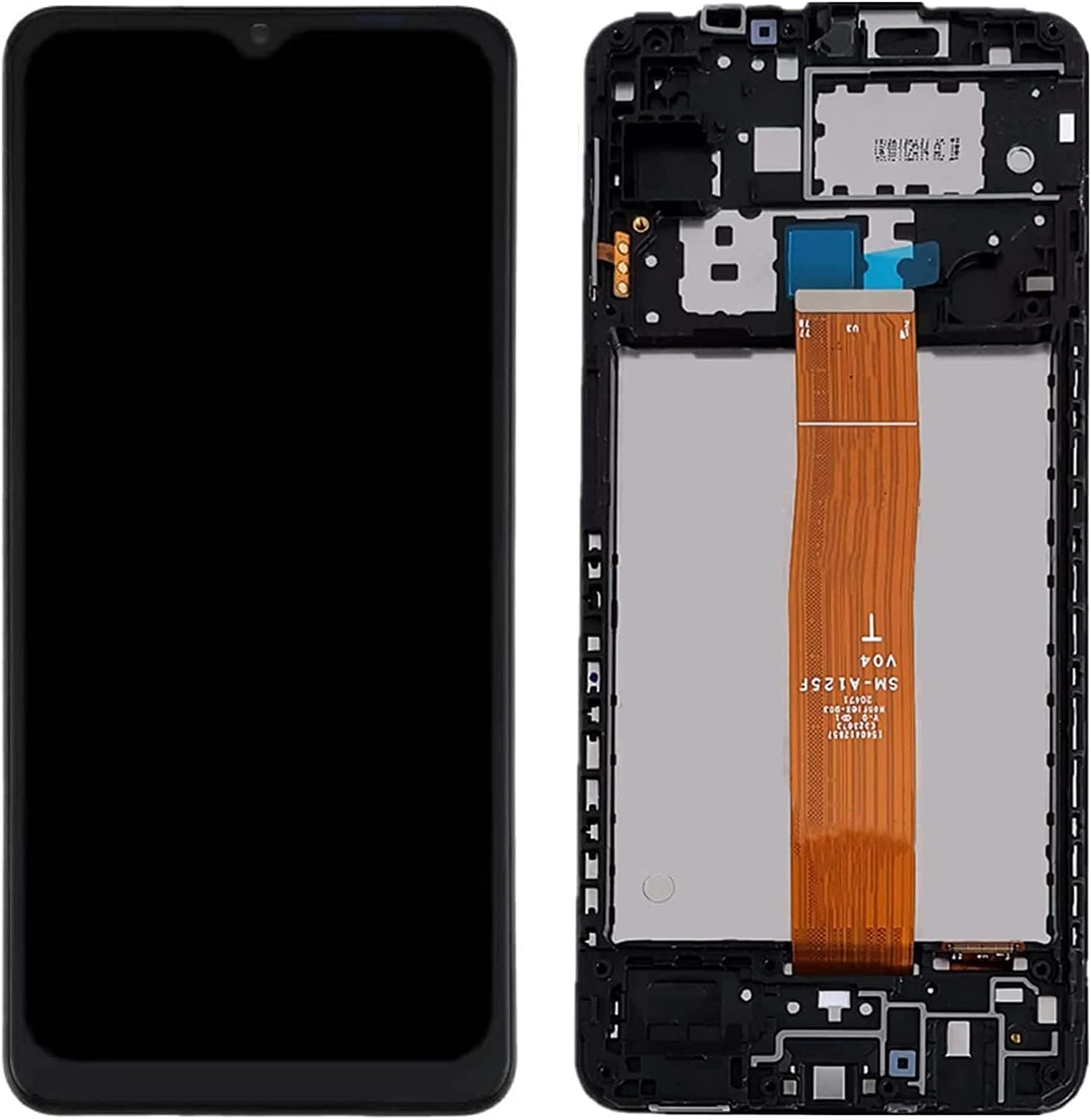 ZOETEC Écran de Rechange pour Samsung Galaxy A12 A125 SM-A125F A125M A125N A125F/DSN A125U 6,5" LCD Tactile Digitizer Assemblée complète avec Cadre Outils de réparation (ne Convient Pas pour A127)