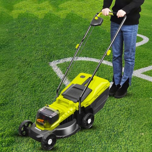 FJYAWEN Cortacésped Inalámbrico 40V, Ancho 33cm