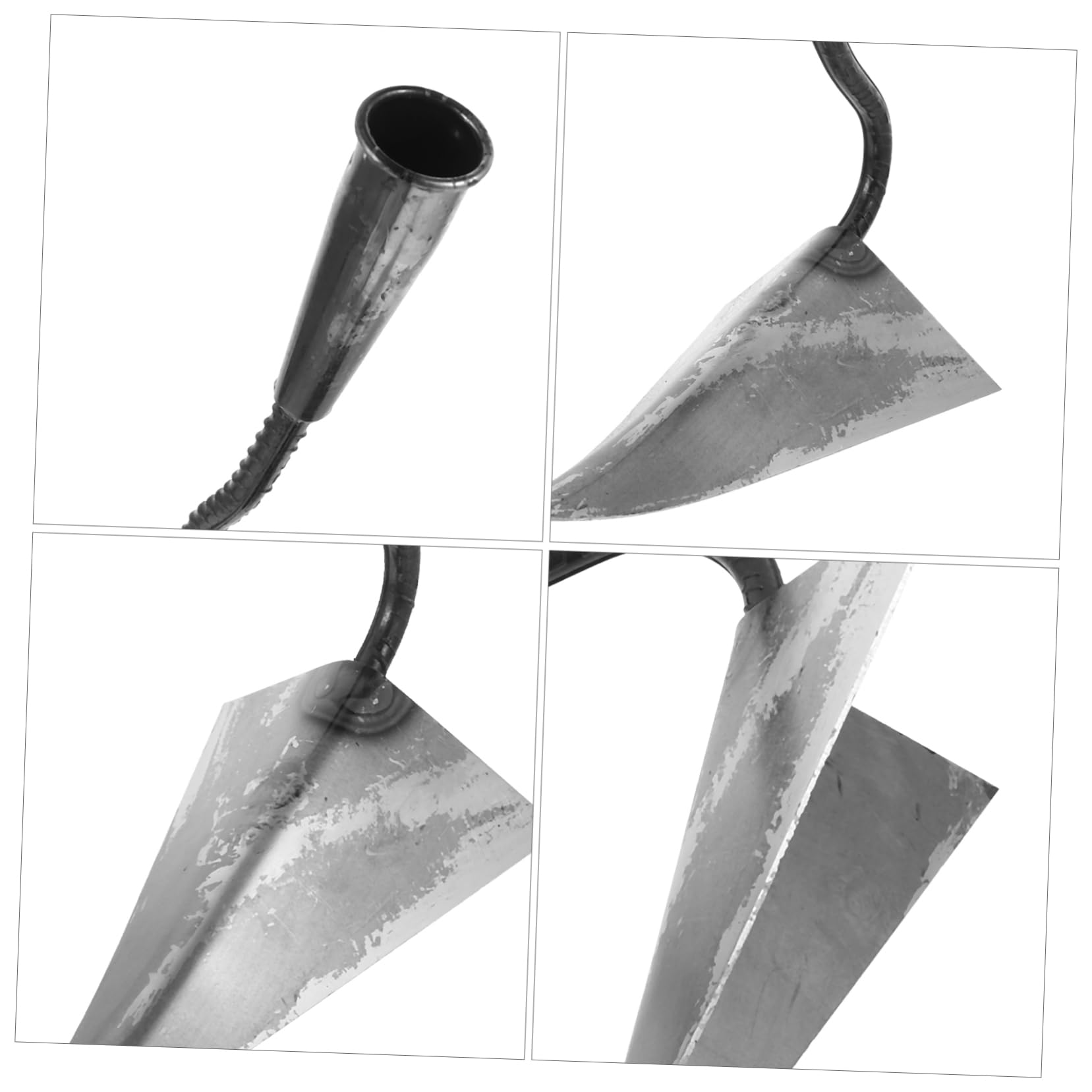 TOYANDONA Houe de Jardin Robuste en Acier Inoxydable, Tête Noire, Joints Renforcés, Multifonction, pour Pépinières et Vergers, Outils de Jardinage
