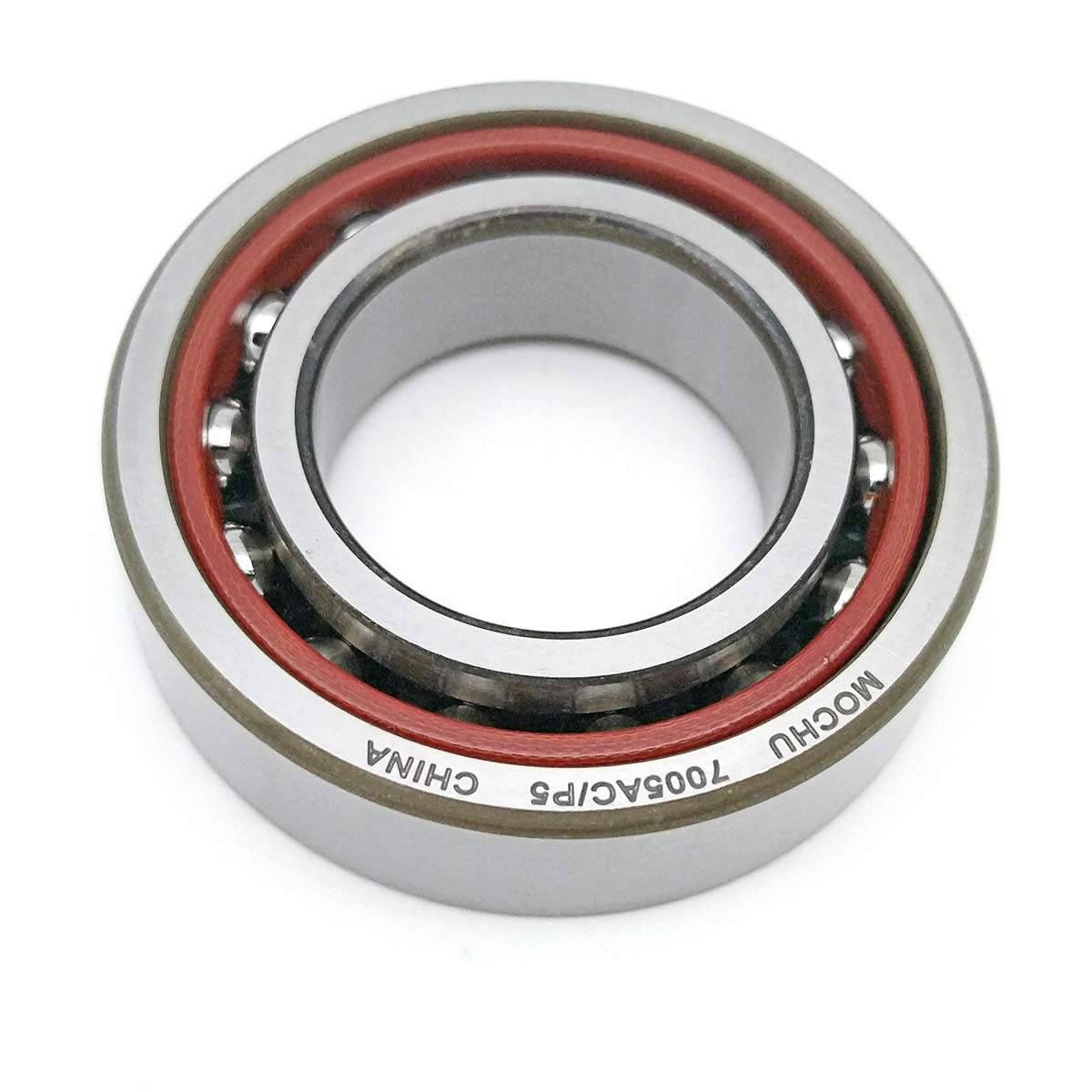 MOCHU 7005 7005AC/P5 7005AC 25X47X12 Angular Contact Ball Bearing, ABEC-5, 25° Contact Angle, Metric, 25mm ID, 47mm OD, 12mm Width, Single Row, Open