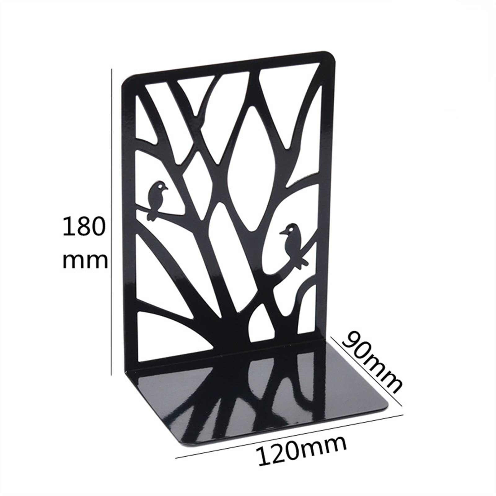 Buchstützen Buchstützen, dekorative Buchstützen, Metall, schwarz, strapazierfähig, Studious Lesebuchstütze, Bücherregal, Dekor for Schlafzimmer, Büro, Schule, Buchpräsentation, Desktop-Organizer Buchs