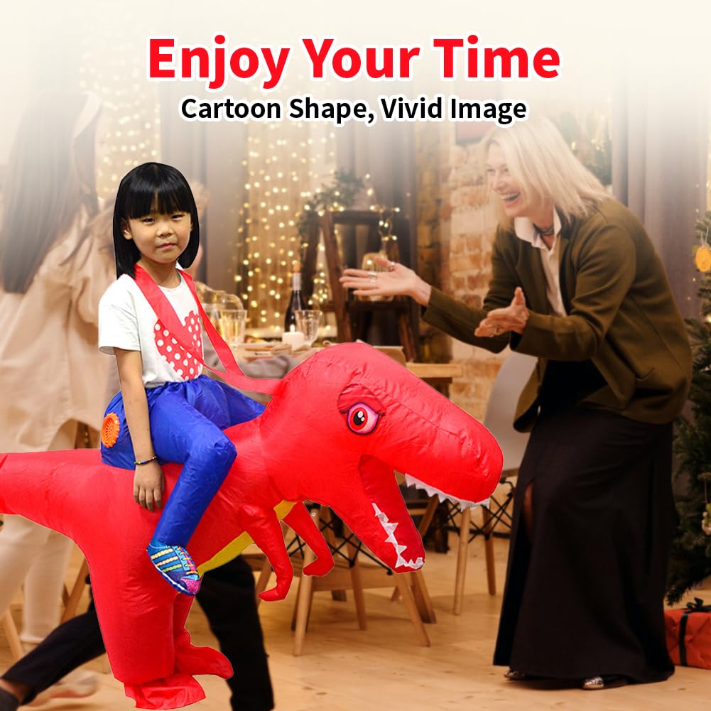 LOLANTA Costume da bambino in costume da dinosauro gonfiabile Stegosaurus spinoso per bambini