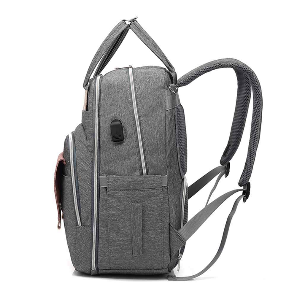 LAI HO Zaino Moda Impermeabile Multi-Function Grande capacità Mummy Bag Bottiglia di Isolamento Materna Bambino Fuori Diaper Bag Zaino Borsa Bambino,Blu