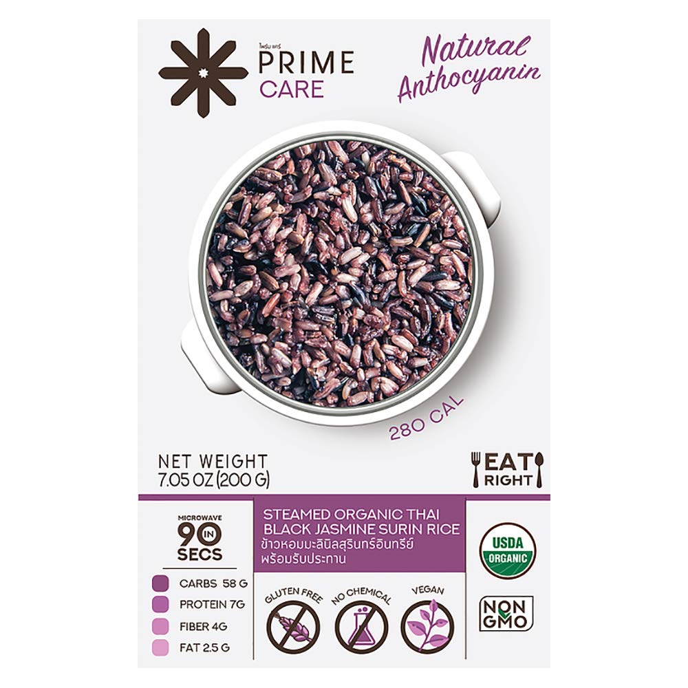 Buy Prime Care Series Steamed Thai Black Jasmine Surin Rice, Natural