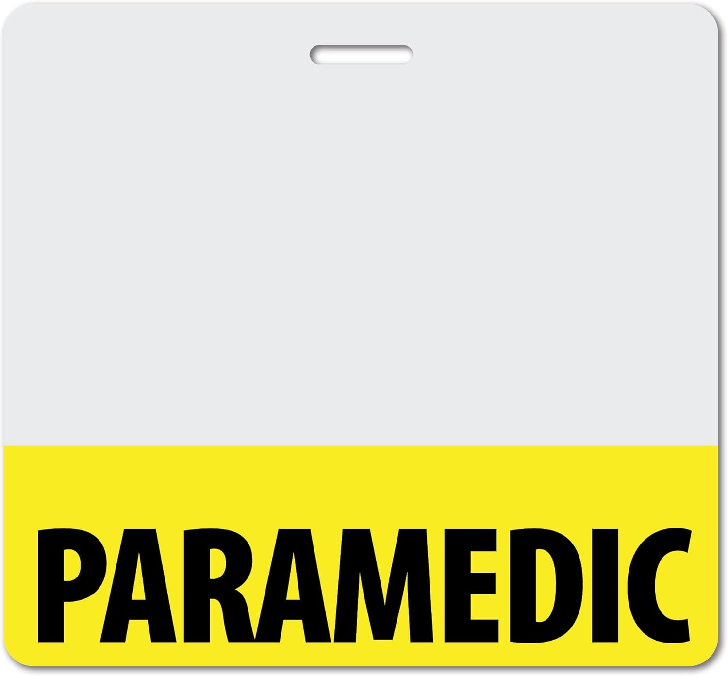 Paramedic Heavy Duty Horizontal Light Purple (20 Pack) - Spill & Tear Proof Cards - 2 Sided USA Printed Quick Role Identifier ID Tag Backer by BadgeZoo