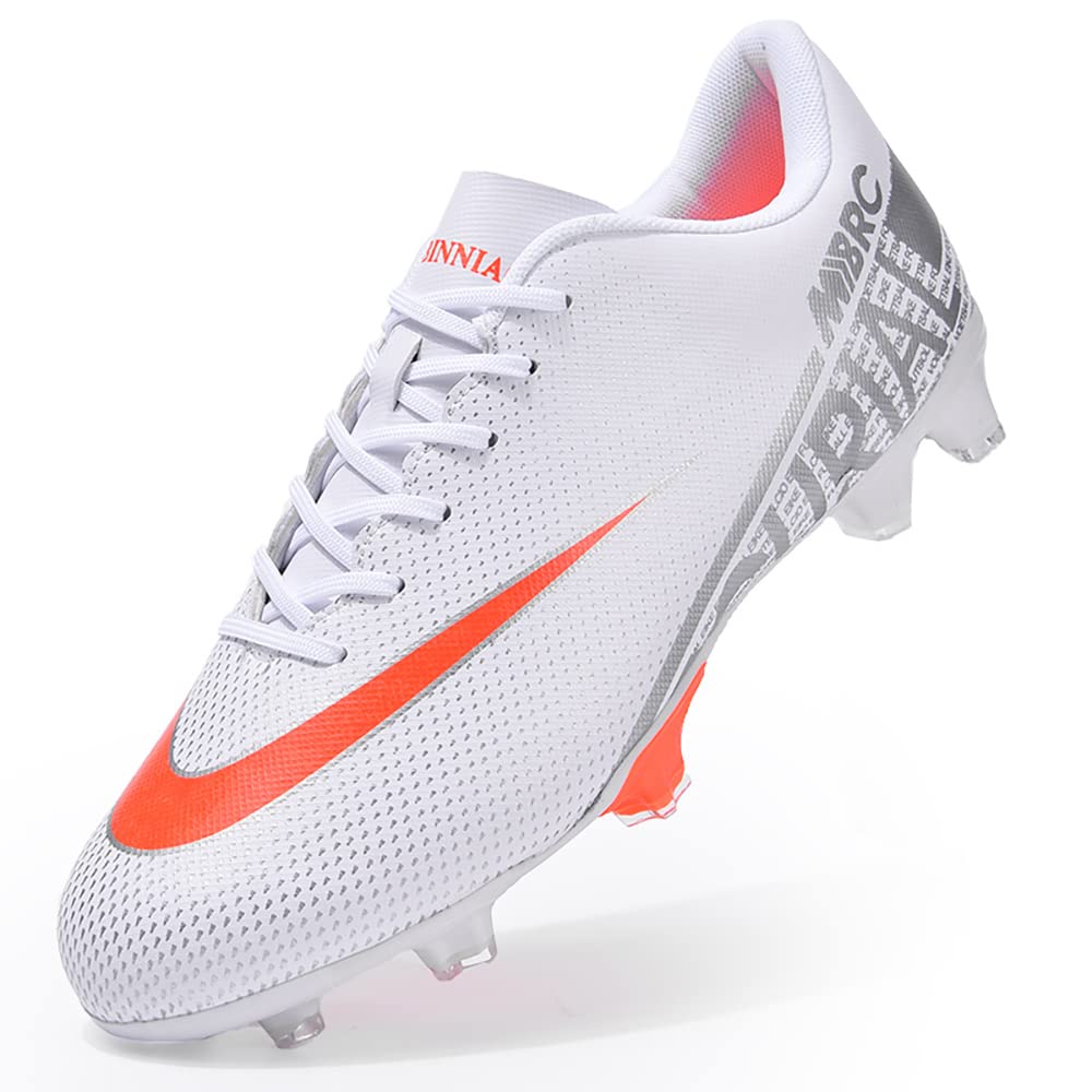 ailishabroyMen's Women's Soccer Shoes Firm Ground Soccer Cleats Spikes Football Shoes for Professional Training Turf Sneaker