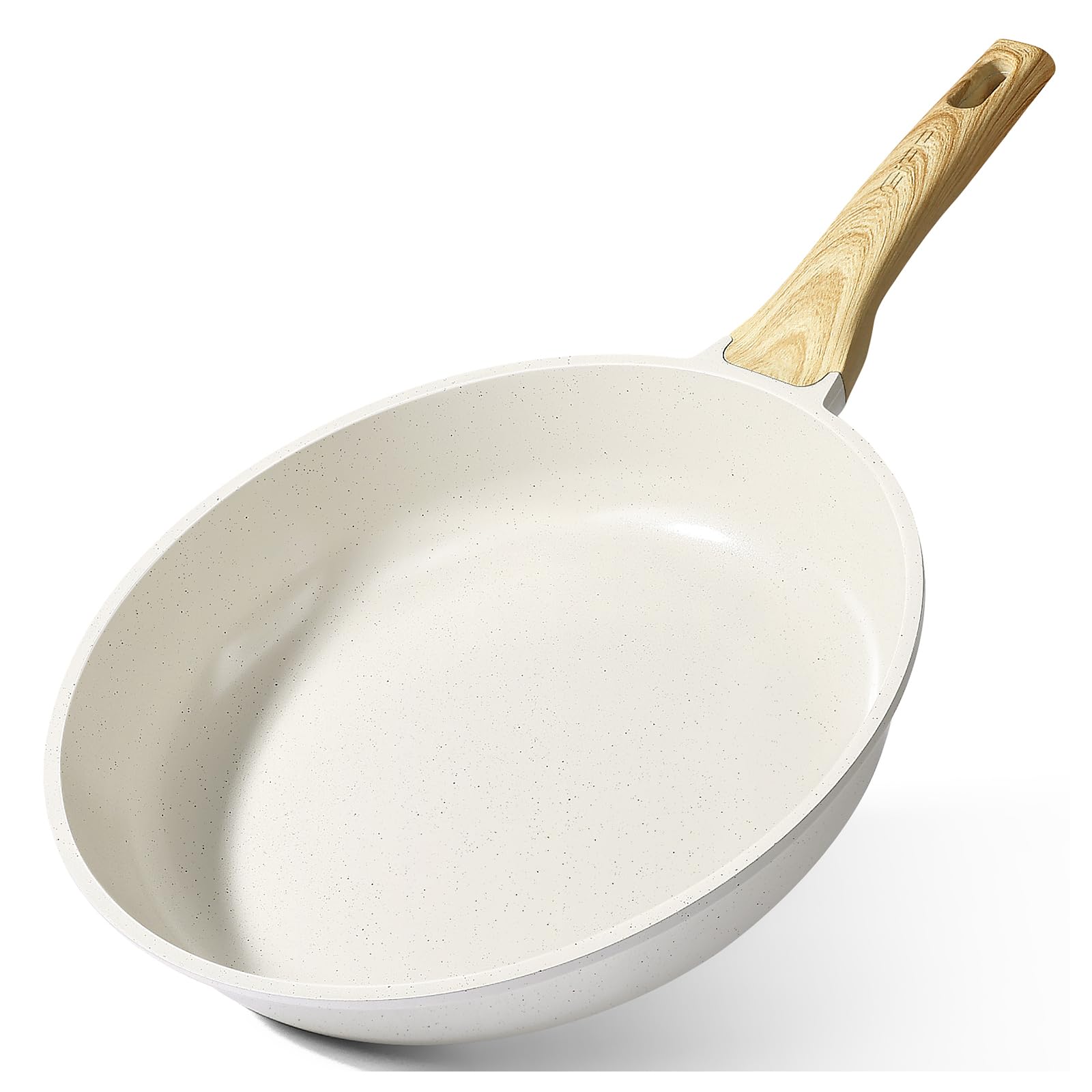 GiPP Padella Antiaderente Compatibile con Induzione, 24CM Bianco