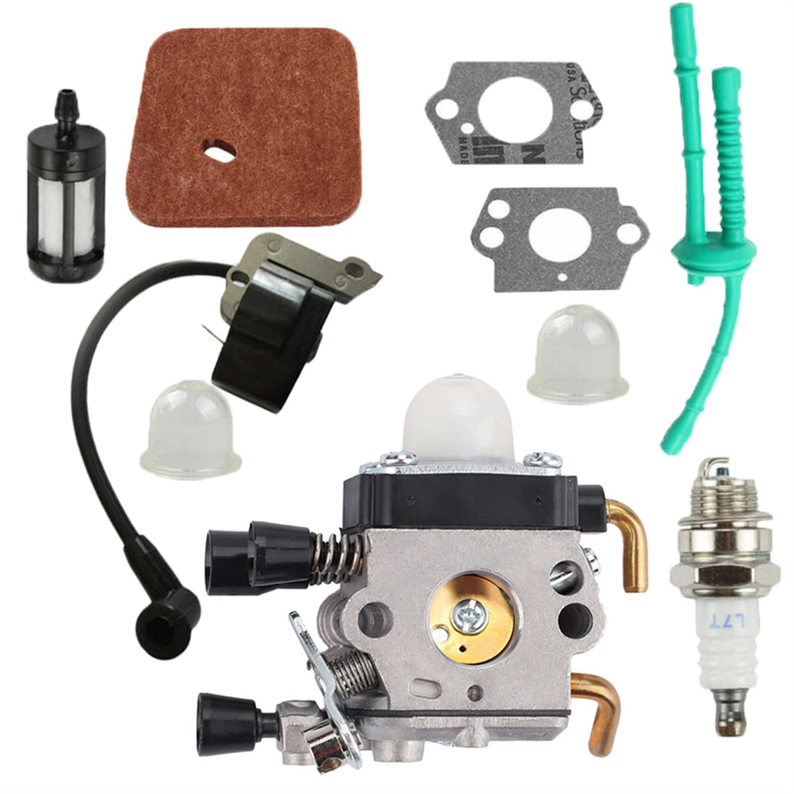 Kit bobina di accensione candela carburatore, per STIHL, FS55