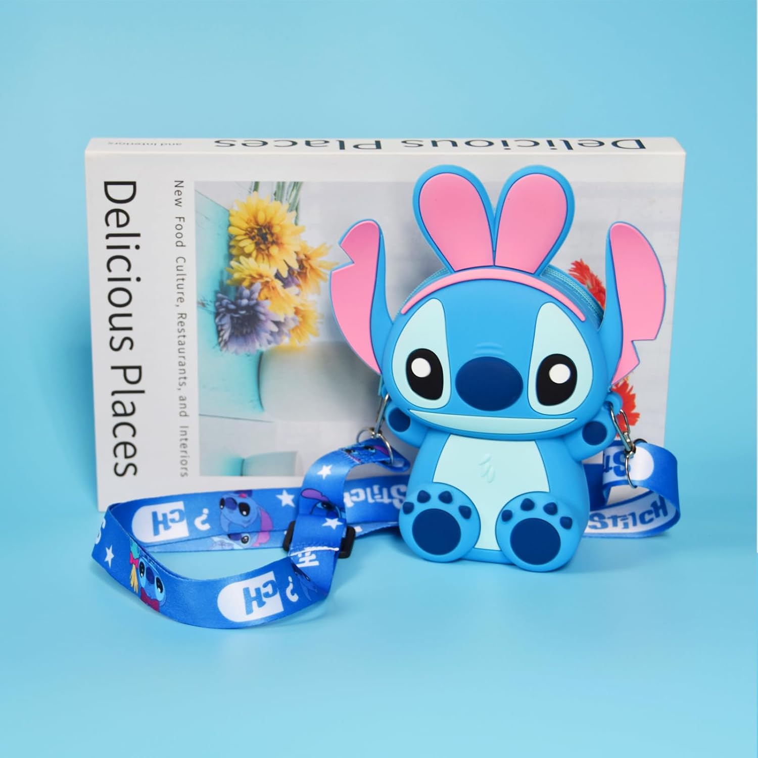 Kawaii Crossbody Handbag with Adjustable Shoulder Strap, Zipper Cute Mini Anime Coin Wallet Purse Shoulder Bag - Image 5