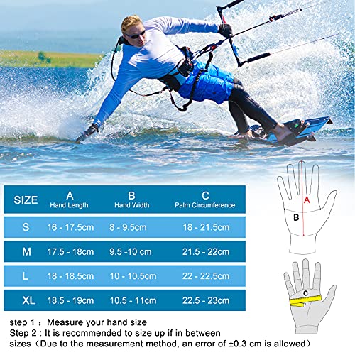 image for RTDEP Wetsuit Gloves Women Men 3mm Neoprene Gloves Thermal Anti Slip F