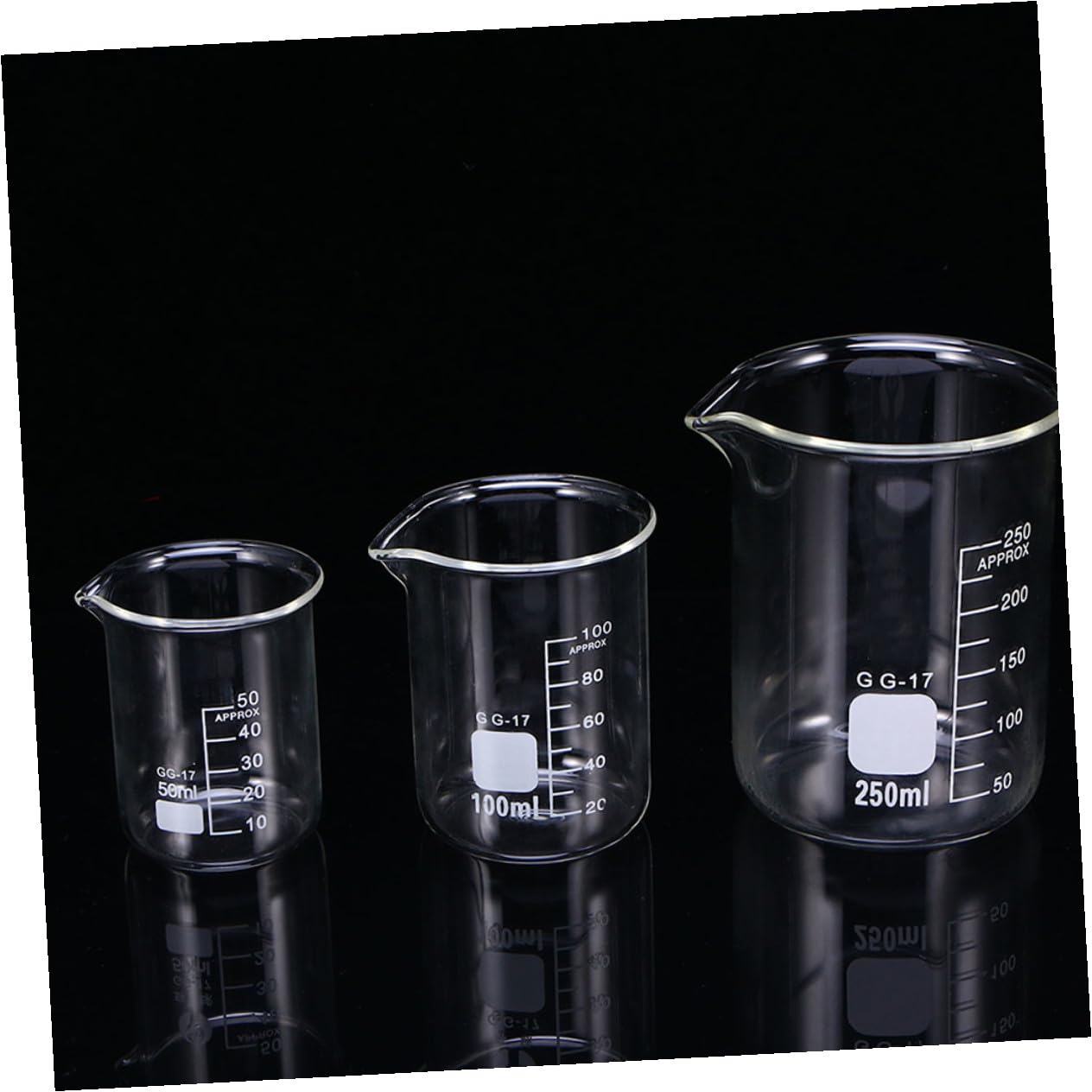 Tasses à Mesurer en Verre Transparent 100 Ml Lot de 10 Graduation Visible Cuisine, Pâtisserie et Usage en Laboratoire Pratique et Léger