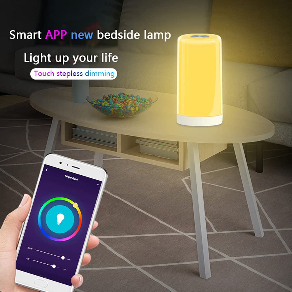 Luci da notte per la cameretta dei bambini, Tuya Smart WiFi Charging Touch Night Light, luci per camera da letto, lampade da comodino, lampada da tavolo, lampada da tavolo, lampada tattile,