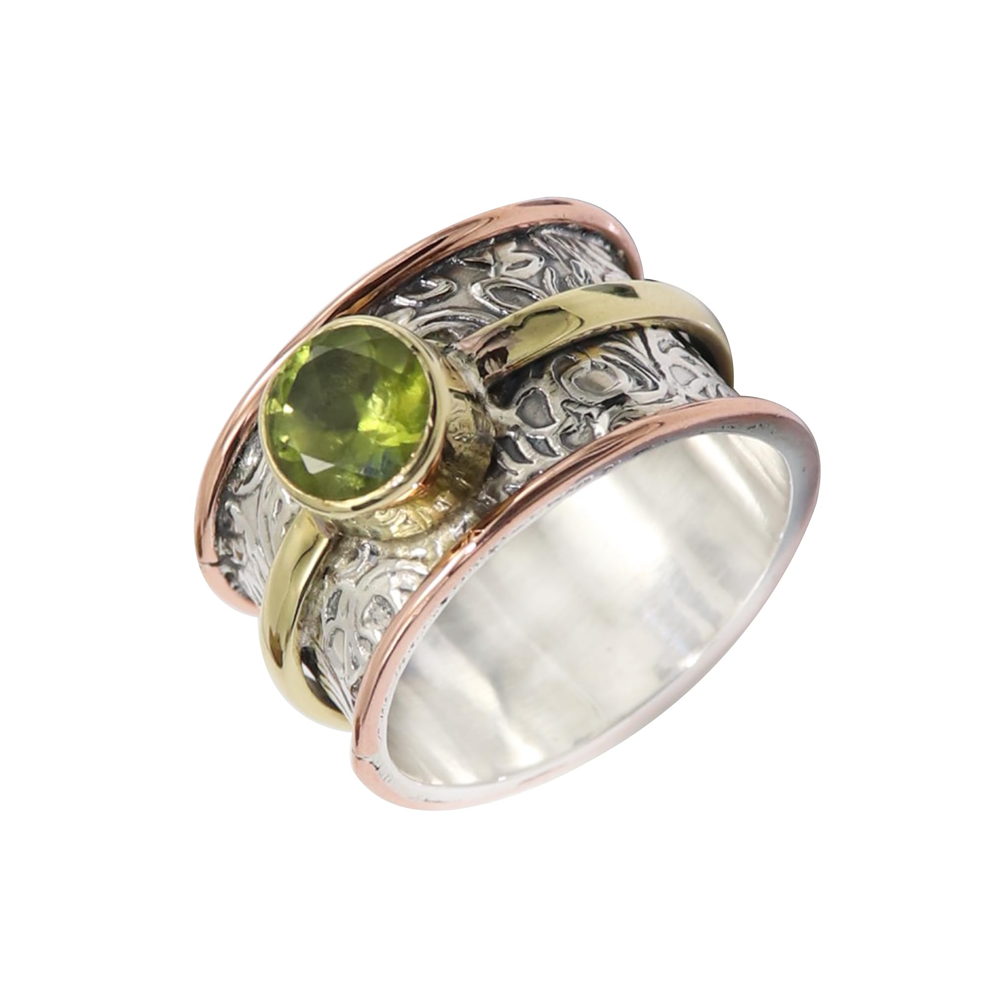 Anillo de meditación de plata de ley 925 con piedras preciosas, para hombre y mujer, anillo de meditación, artículo de regalo, joyería hecha a mano JSR-1116