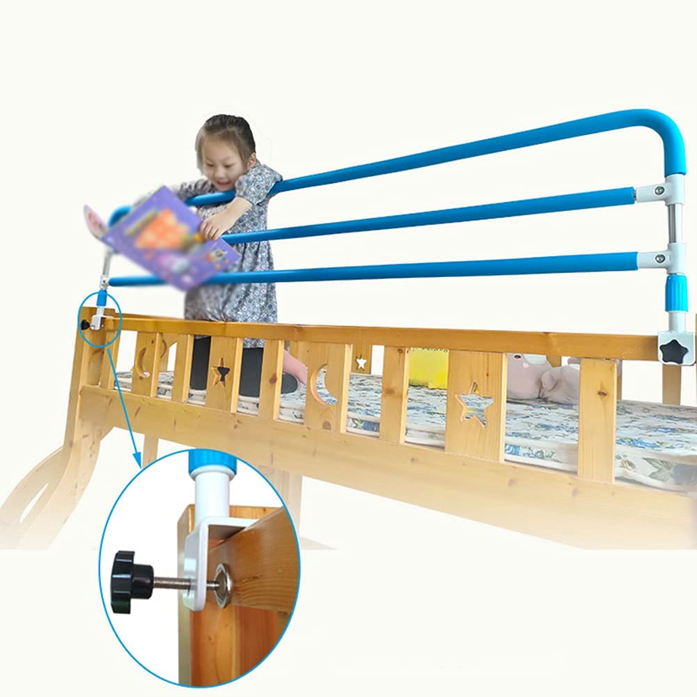 Barandilla de cama ajustable segura para ancianos, barandilla anticaídas, reposabrazos ajustables, valla de litera fiable sin perforaciones, ideal para camas altas y bajas, seguridad y comodidad