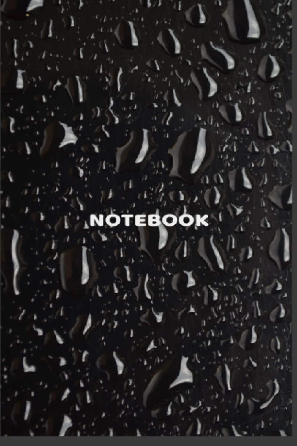 Black Rain Notebook: Black Composition book- 120 lined pages- 6x9