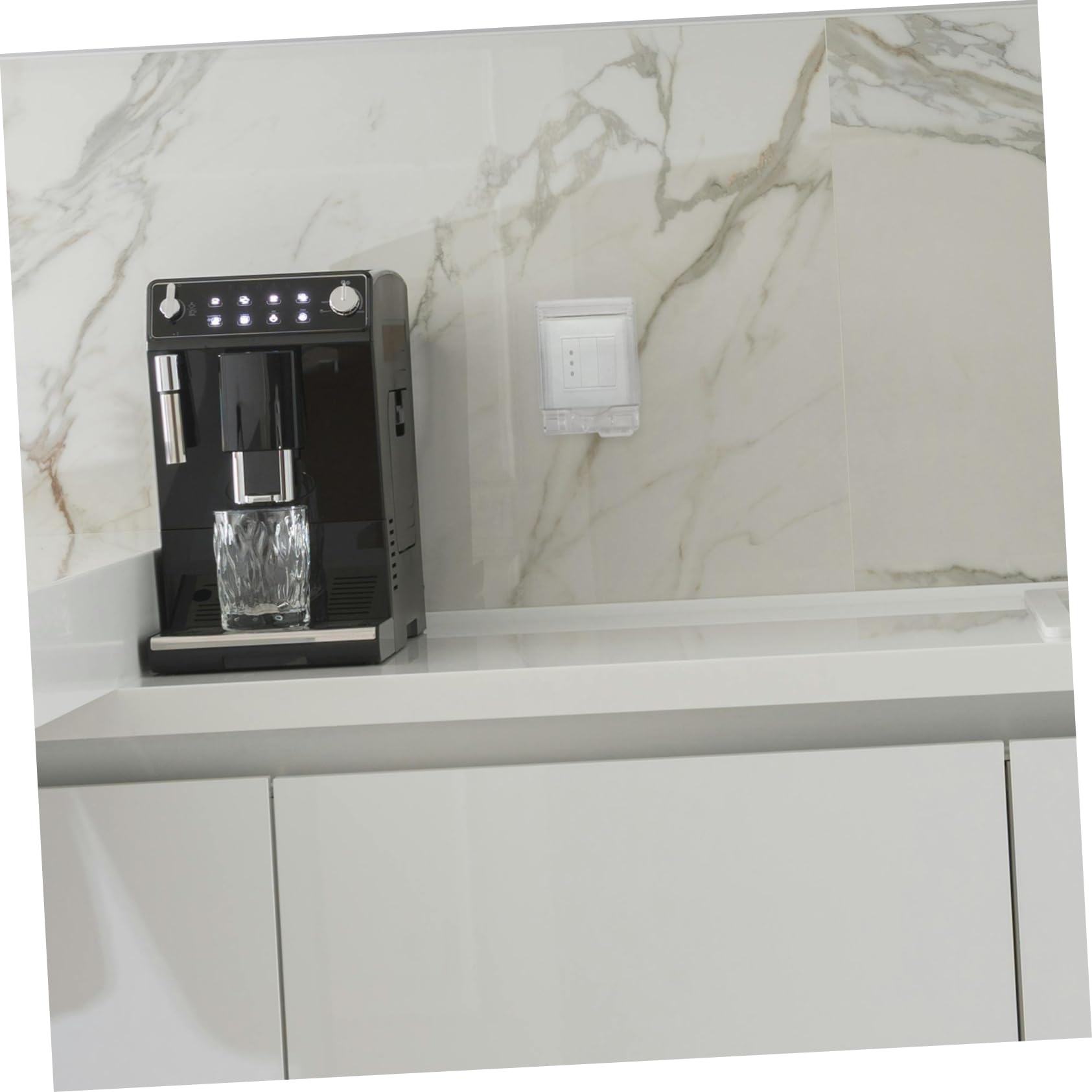 Gatuida 3pezzi Copripresa Per Ambienti Umidi Protezione Elettrica Trasparente Per Bagno e Cucina Facile Installazione e Versatile Design Antispruzzo e Sicuro Resistente
