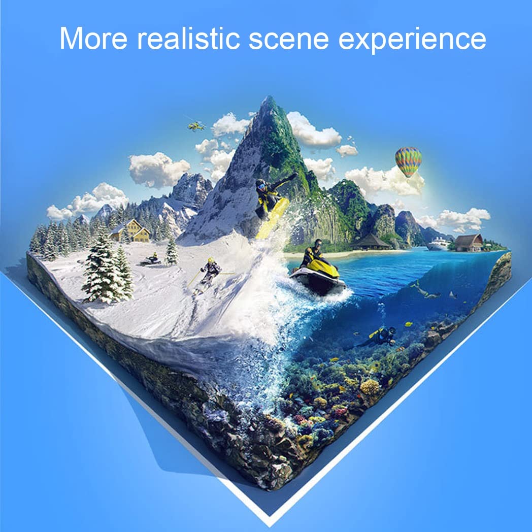 Occhiali VR, Visore Realtà Virtuale, Cuffie 3D VR Compatibile con Tutti Gli, Lente Regolabile per Film e Giochi 3D, per iPhone 13 Pro Max/13 Pro/13/12/11, per Samsung Galaxy S21, Huawei, Xiaomi