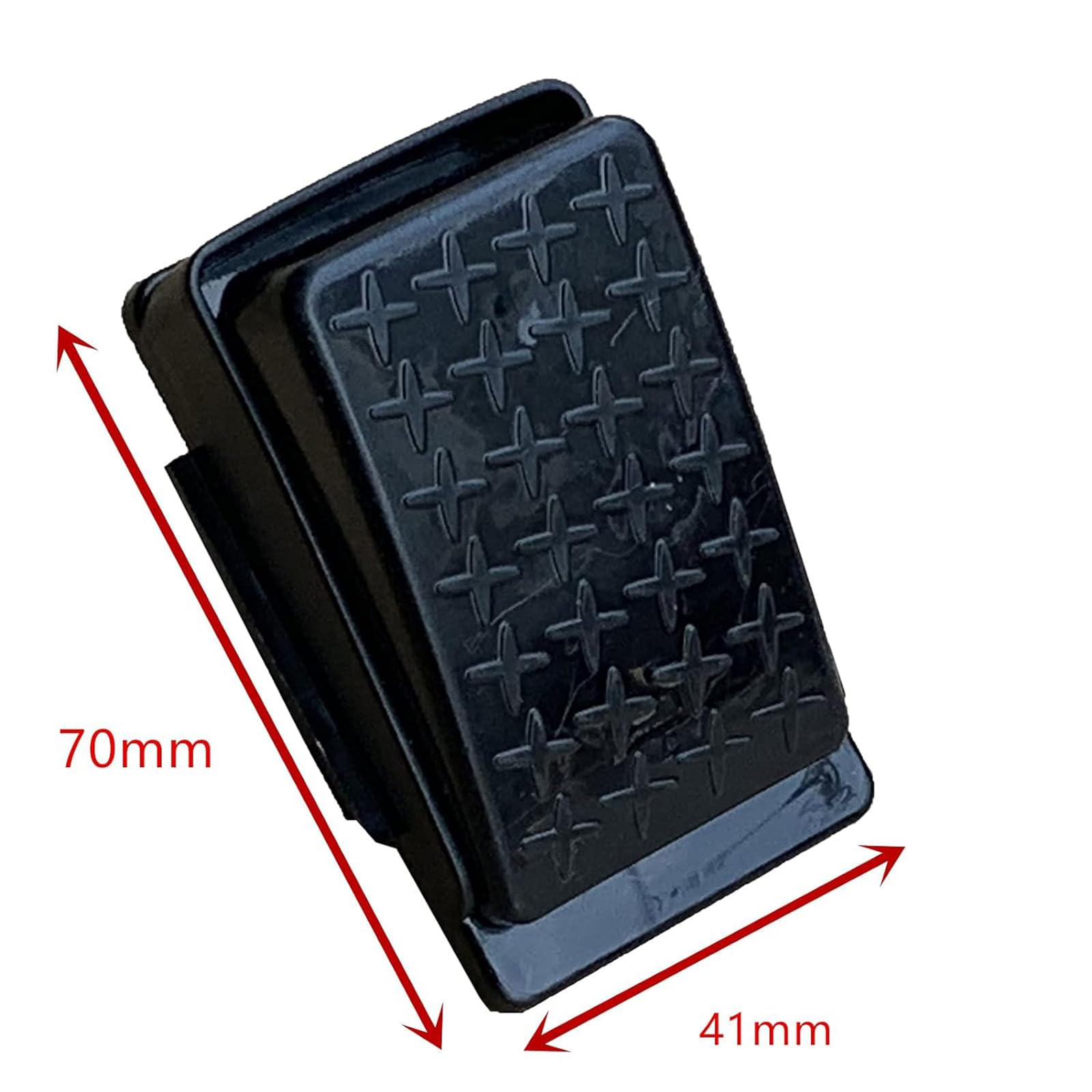 Interruptor de control de reinicio de pedal de acelerador de 2 pines para niños, juguetes eléctricos para niños, piezas de repuesto de juguetes eléctricos, enchufe negro, 2.8 x 1.6 in 4