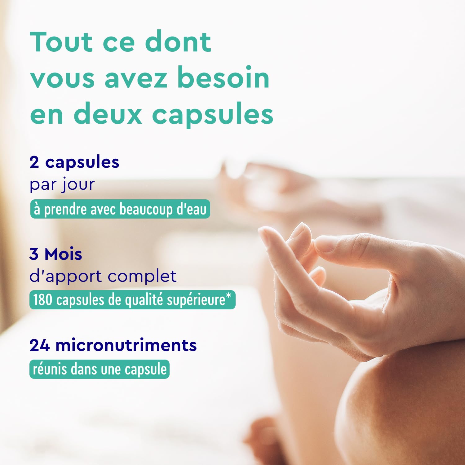 Vitamines Cheveux avec Biotine, Zinc & Sélénium, Pousse Cheveux, Anti Chute de Cheveux, 180 Capsules, Extrait de Millet & Kératine, 24 Vitamines & Minéraux, Sans Additifs & Testé en Laboratoire