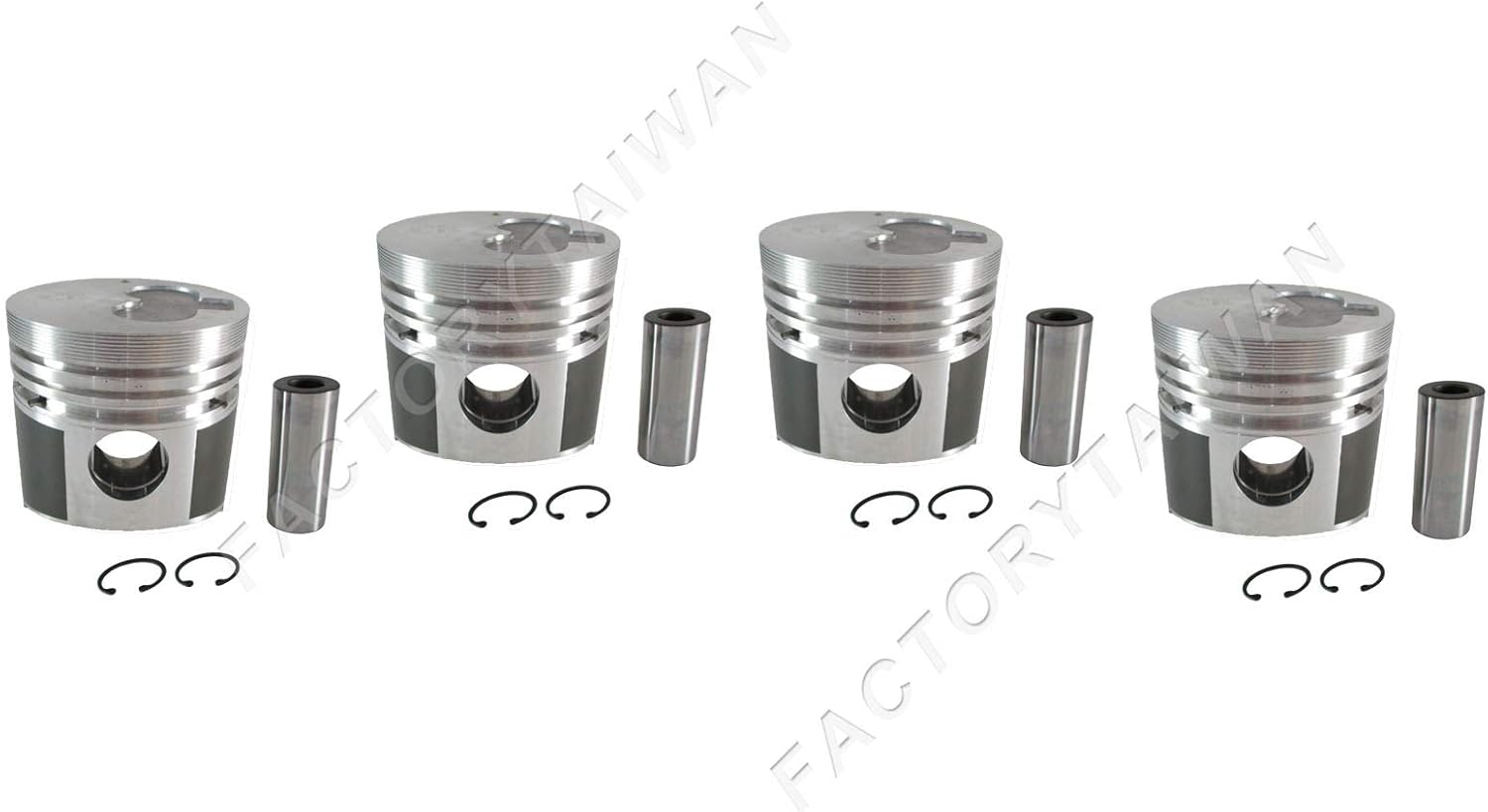 Factorytaiwan Pistons Set Oversize 76mm (+0.50mm) MIT K4E x4 PCS (30A17-00050)