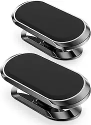【Pacote com 2】Suporte magnético de telefone para carro 【Ímã atualizado】Suporte de telefone para carro, suporte de celular 360 ajustável, suporte para painel de montagem para Samsung iPhone etc. Todos os smartphones…