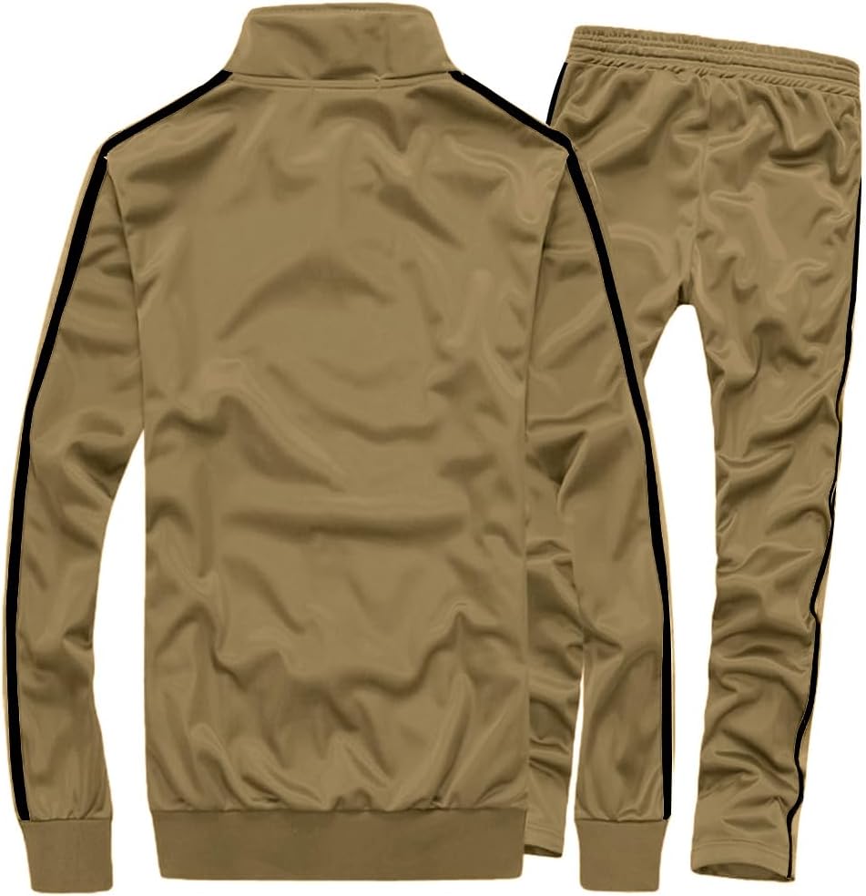 MACHLAB Men's Activewear Full Zip Warm Tracksuit Sports Set Casual Sweat Suit - Image 2