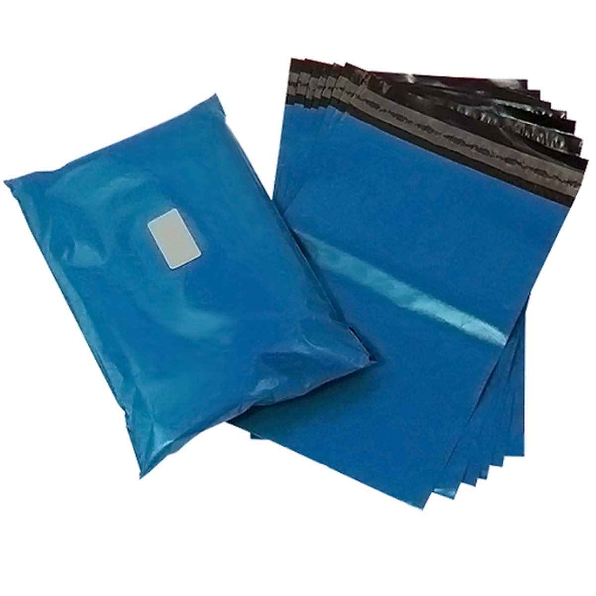 Colour Mailing Poly Postal Self Seal Bags Postage Packaging Assorted Mailers Posting Shipping Package Bags (24x29" (600x715mm), Metallic Blue, 50) — image 1