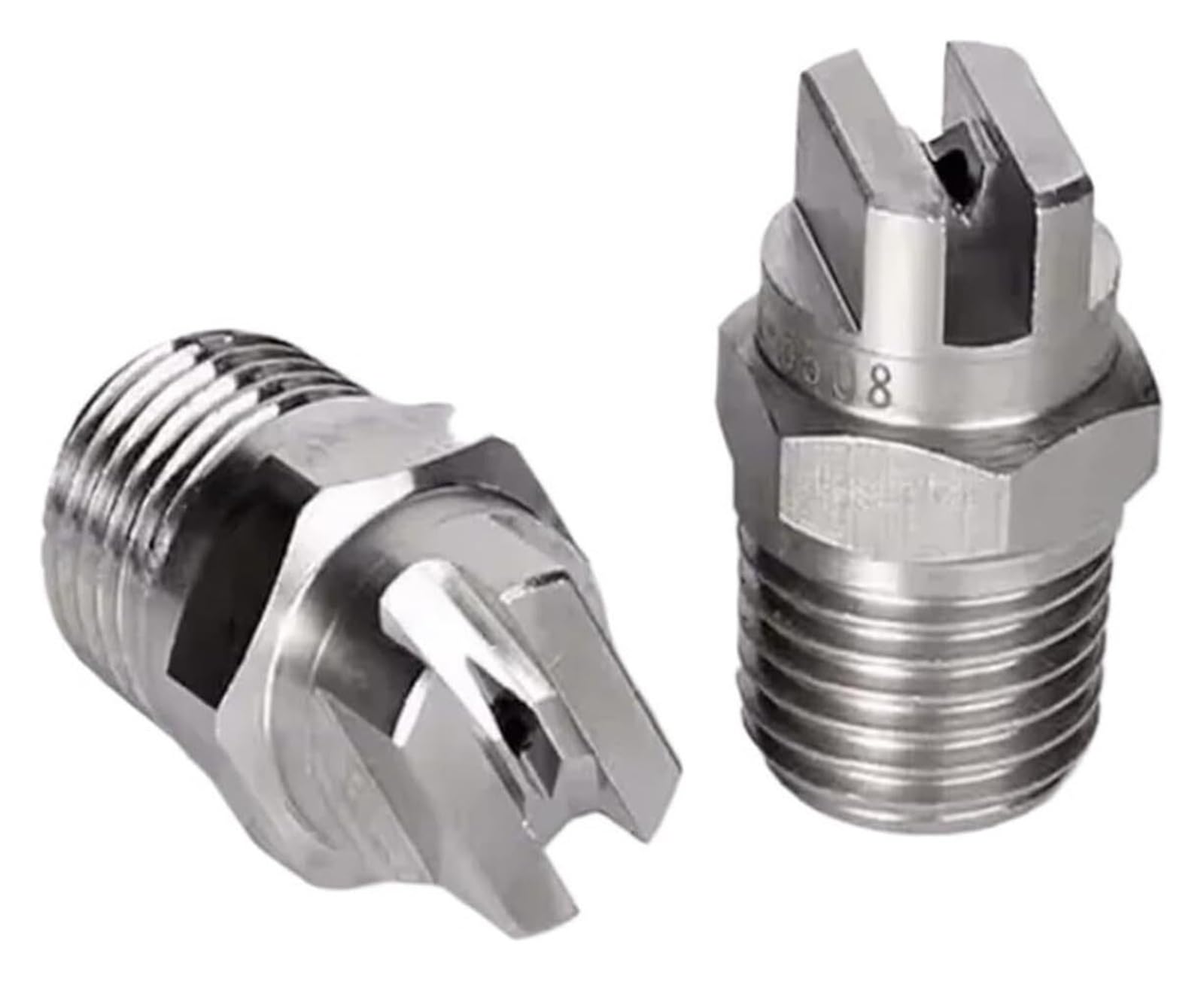 Flat Fan Spray Tip, Flat Fan Nozzle 1/4 BSPT Stainless Steel Water Spray Nozzle(11002)
