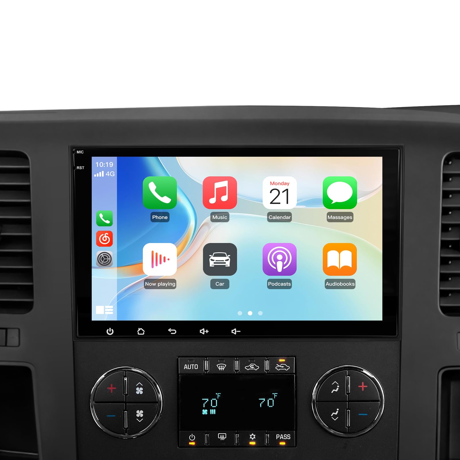 Car Stereo Radio for Chevrolet Silverado 1500 GMC Sierra 1500 2007-2013, Yukon Tahoe 2007-2014,Supports Wireless CarPlay & Android Auto OnStar System