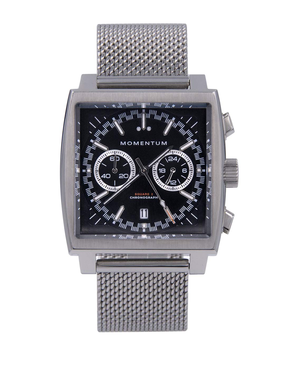 Momentum's Men Square 2 Chronograph | 100M / 330FT Water Resistant | 2-Eyed Chronograph | Sapphire C