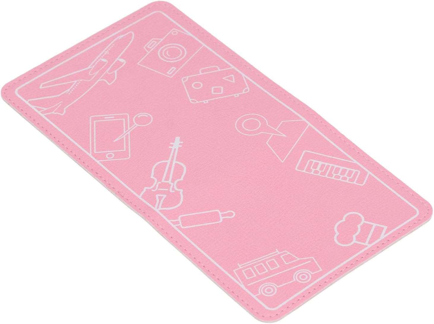 Versatile Airplane Phone Stand Foldable Stylish Cell Phone Holder for Travel Home Use PUS Material (Pink)