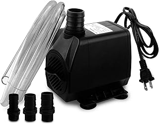 PULACO 800GPH（Large Flow: 3000L/H） Submersible Water Pump with 6.5 ft Tu...