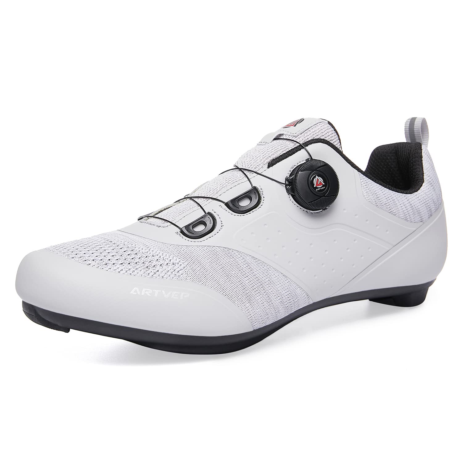 Zapatos de Ciclismo para Hombre y Mujer, Bicicleta de Carretera MTB Compatibles con SPD SPD-SL Delta Pedal Look, Transpirables para Peloton