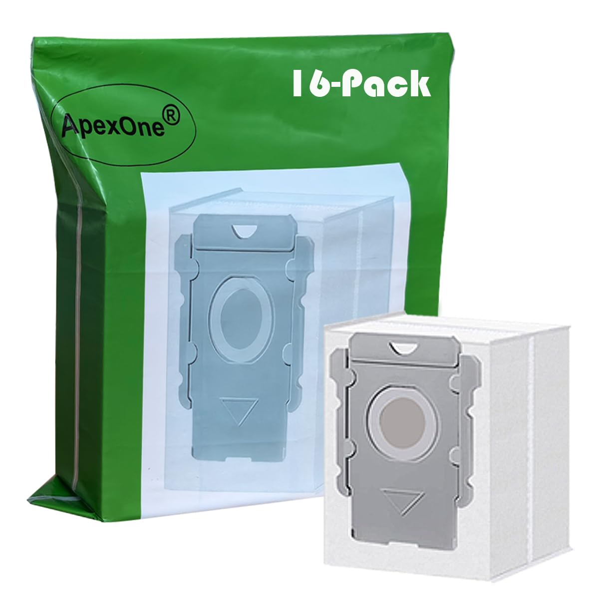 16-Pack Automatic Disposable Vacuum Bags for iRobot Roomba i, j & s Series Clean Base Models
