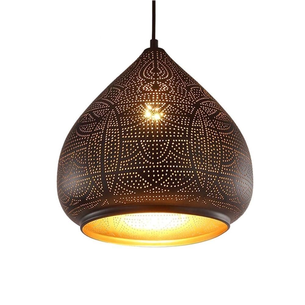Lampe suspendue de personnalité creuse créative à tête unique - 6