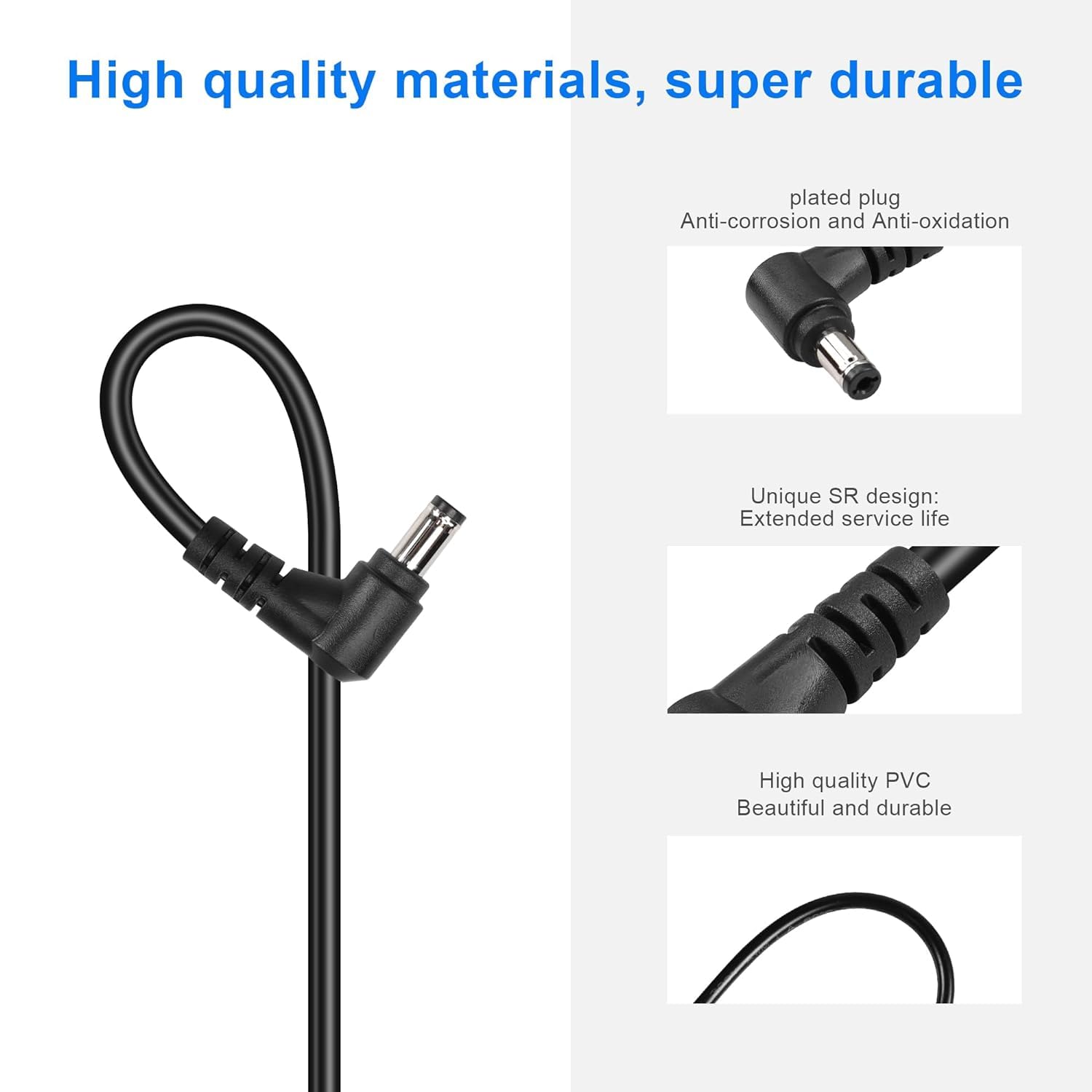 QUARKZMAN Cavo Di Alimentazione USB A DC 0,5 M USB A DC 5,5mm X 2