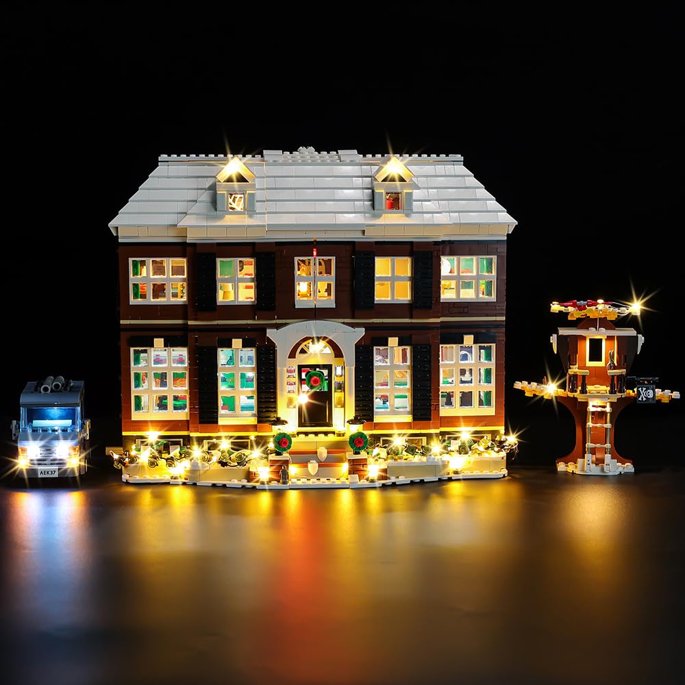 BrickSoul Led Light Kit for Home Alone, Compatible with 21330 Lego Building Set, Light Up Legos Home Alone