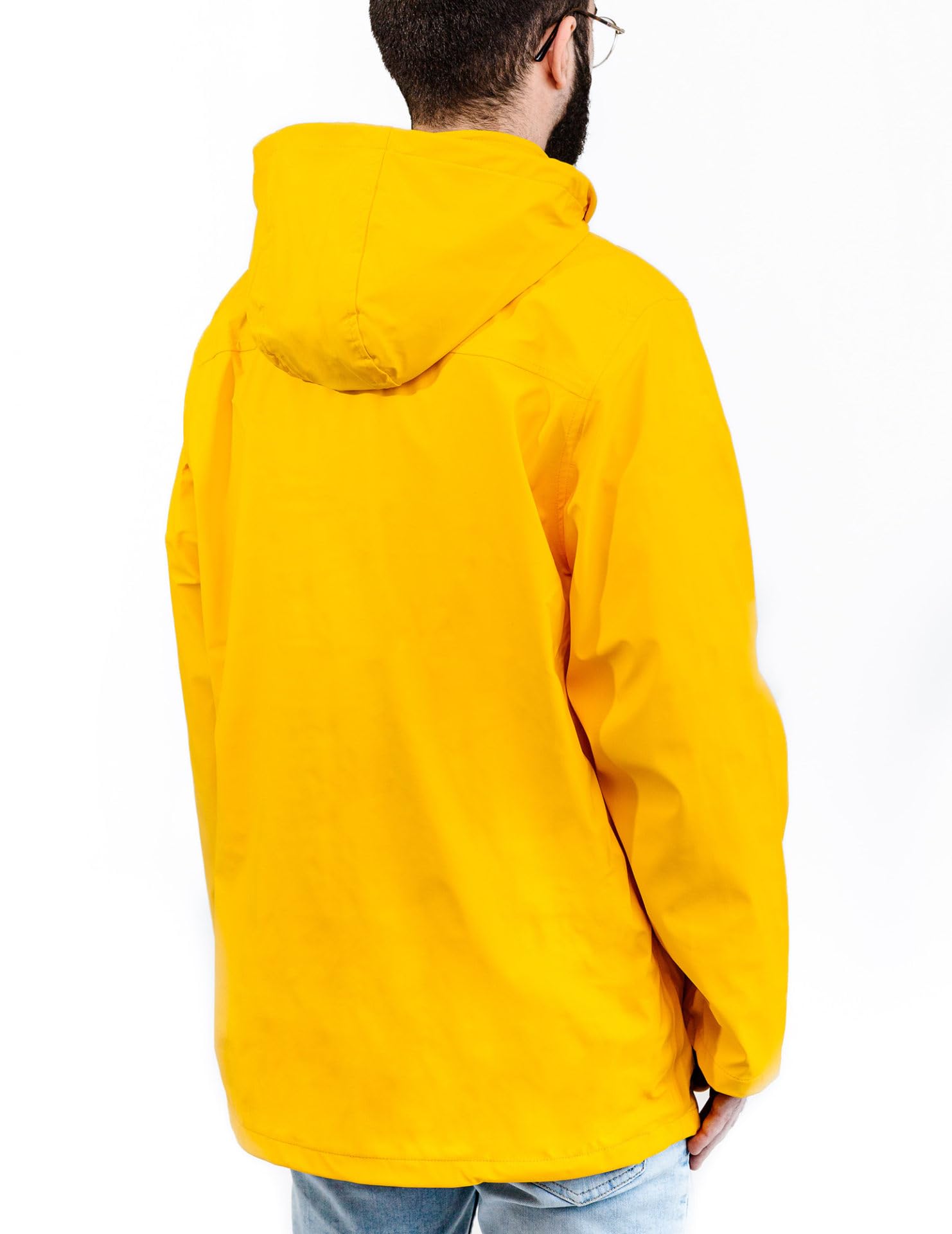 Breizh Ocean - Ciré Homme, du XS au 4XL, Création Française SARZEAU, Coutures Impermeables,Veste Imperméable Homme, Coupe Vent avec Doublure Rayée de Style Marinière