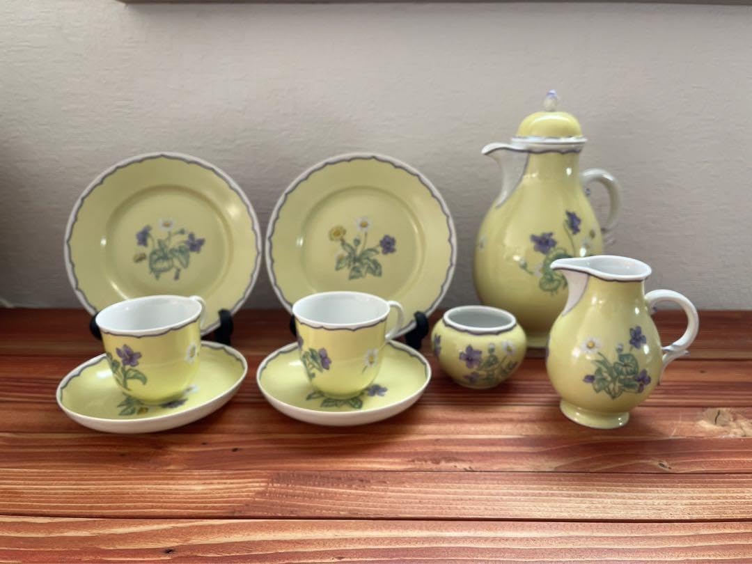 ドイツ ニンフェンブルク製 ポット カップ ソーサー 皿