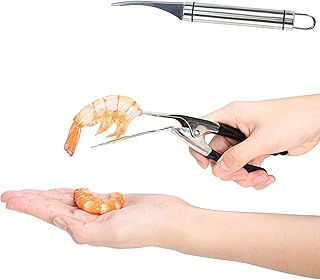 Stainless Steel Prawn Peeler and Shrimp Cleaner Set - Lobster, Prawn, Knife
